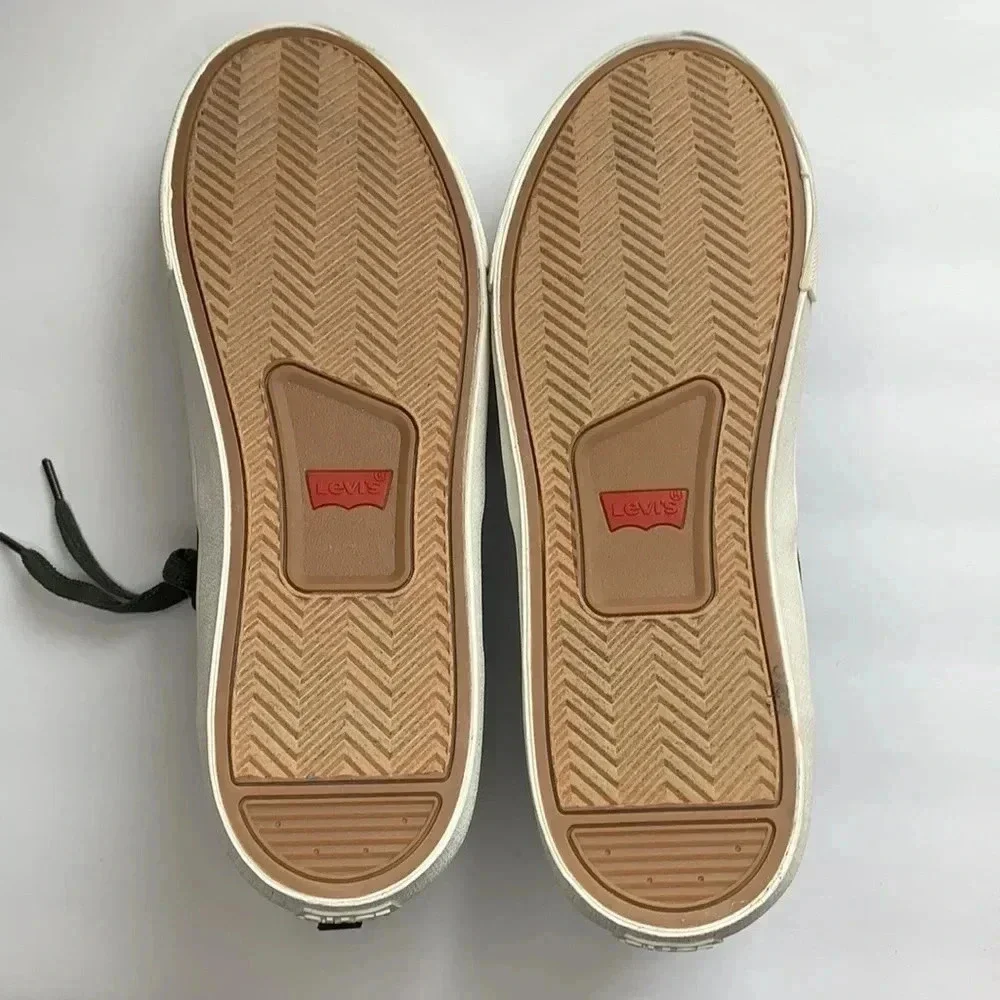 Levi’s Lance Casual Lace Up Sneakers Olive Tan Men’s Sz 12 New